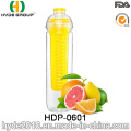 Botella de agua del infusor de la fruta de alta calidad del AAA, botella de infusión de fruta del BPA de plástico modificado para requisitos particulares (HDP-0601)